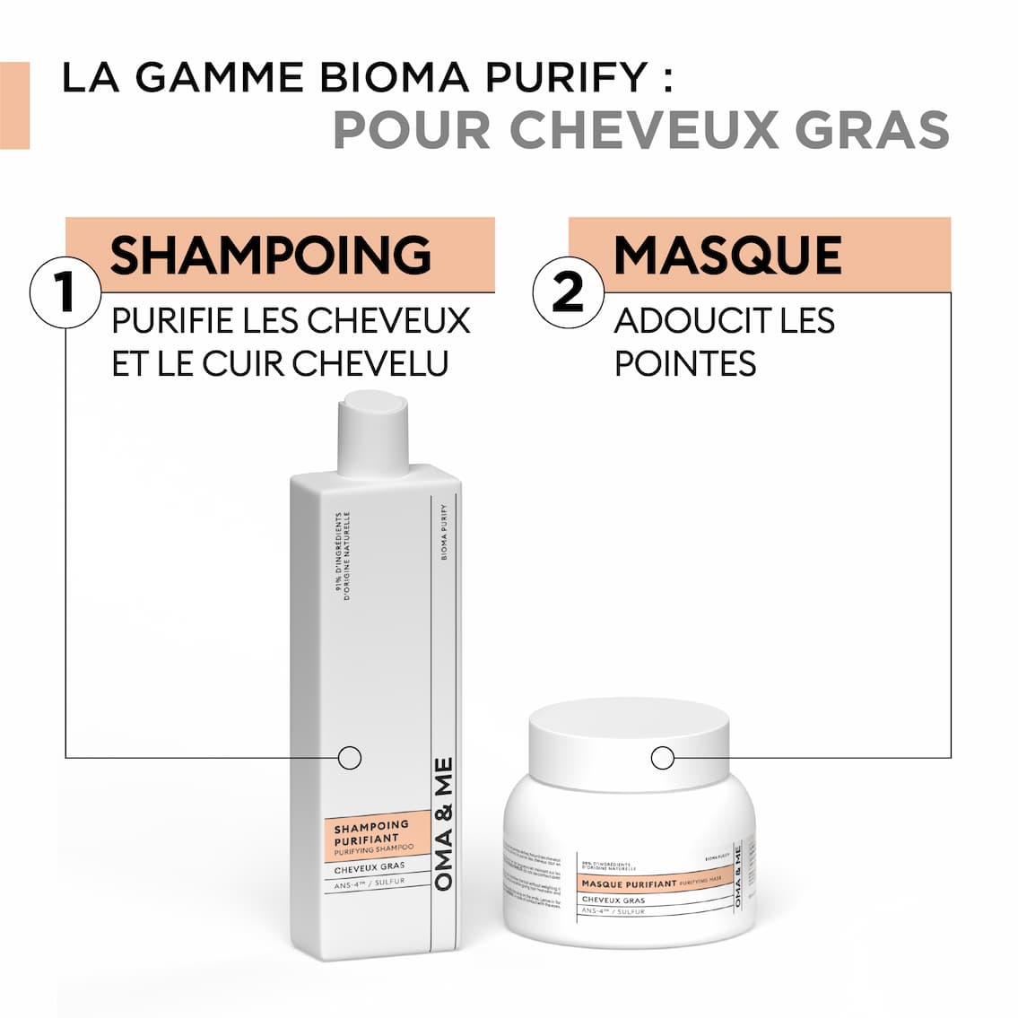 Duo Cheveux Gras - Shampoing & Masque