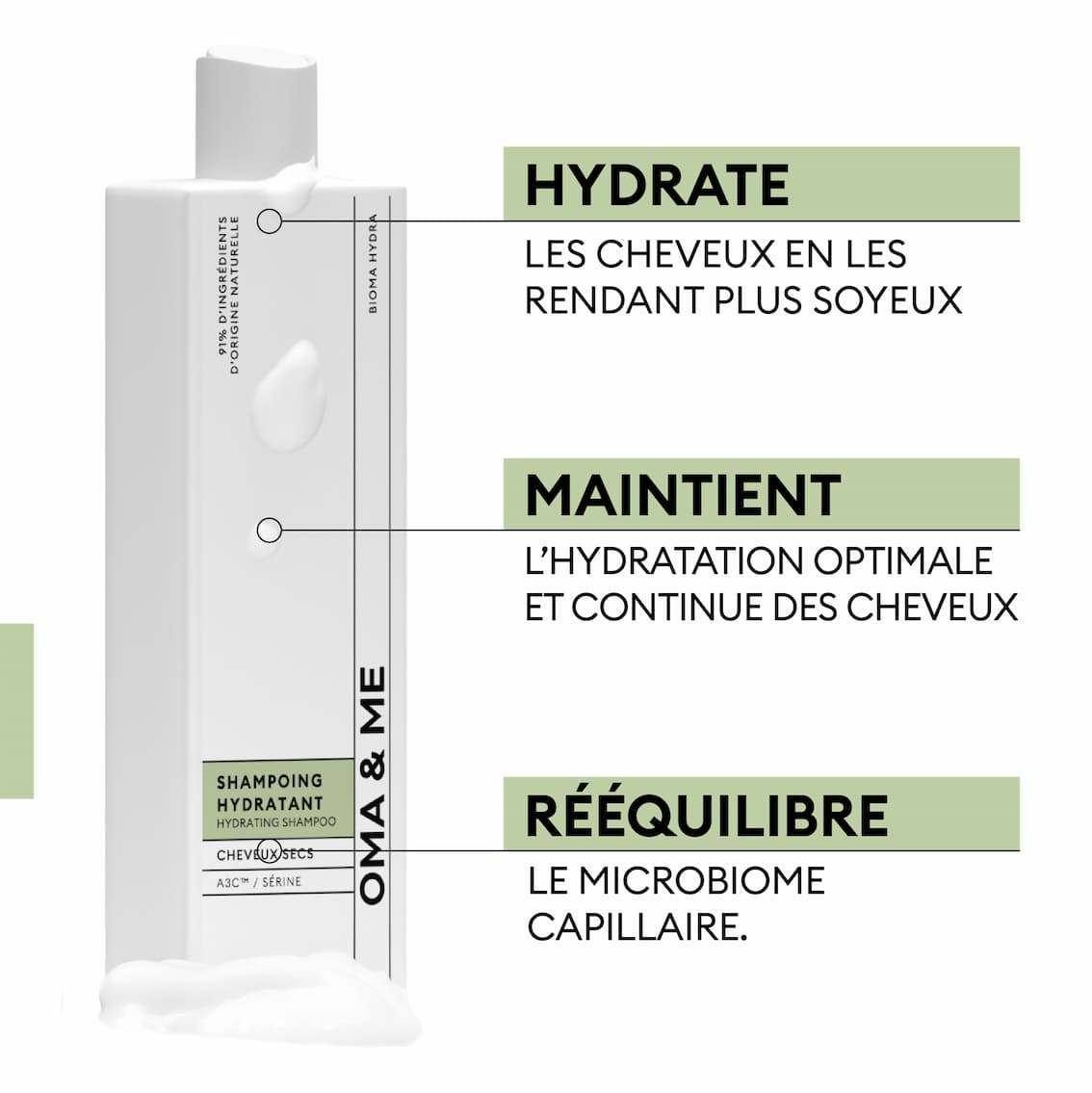 Shampoing Hydratant Cheveux Secs