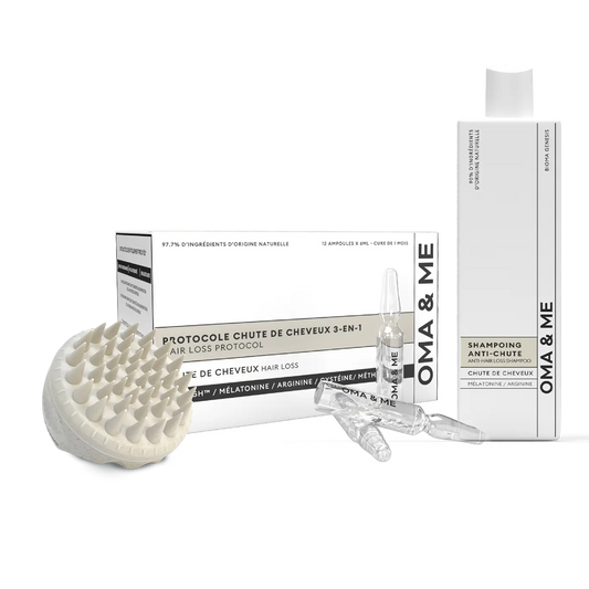 Kit Complet Femme Antichute avec Brosse Massante