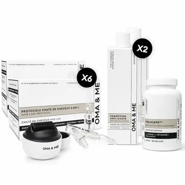 Pack Complet Cure 6 mois Chute de Cheveux - Spécial Anniversaire des 7 ans