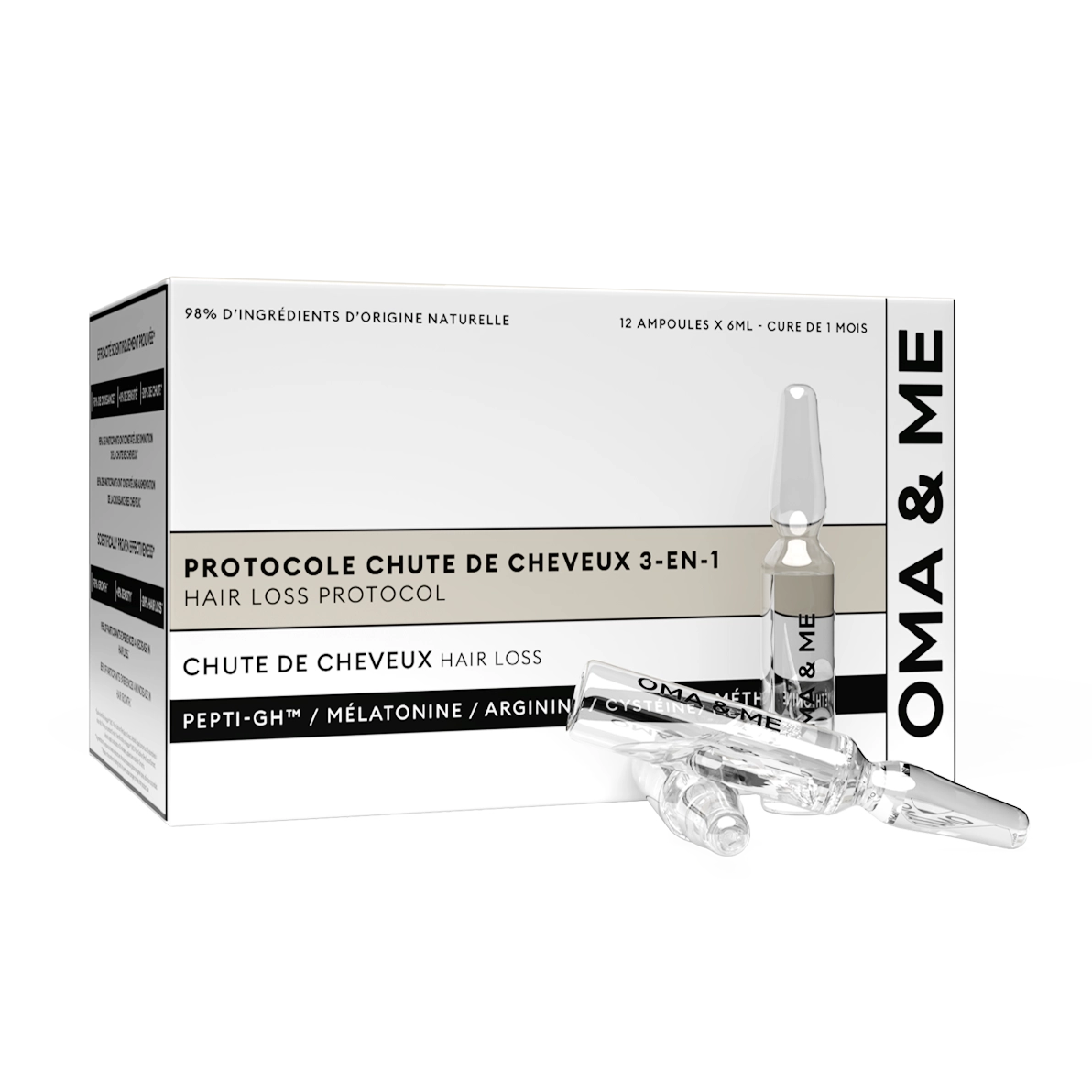 PROTOCOLE CHUTE DE CHEVEUX 3-EN-1 - Coffret 3 mois